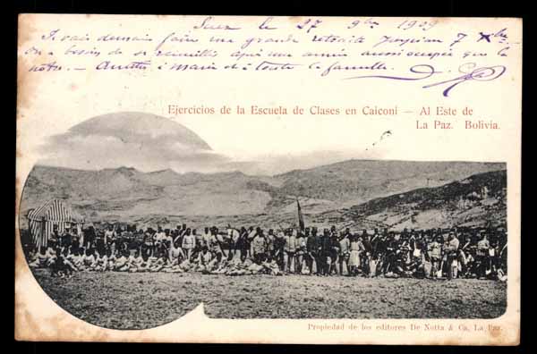 BOLIVIA, Al Este de La Paz, Exercises of the School of Classes in Caiconi