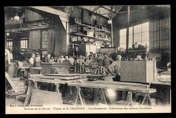 FRANCE, St-Chamond, usines, Chaudronnerie, Acieries de la Marine, anim&eacute; (42)