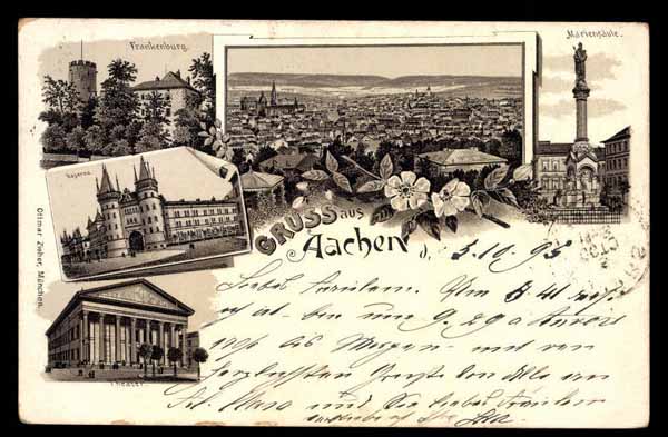 GERMANY, Gruss aus Aachen, various images, LITHO