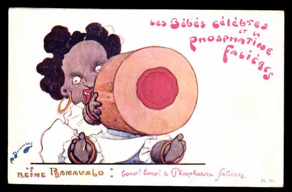 PHOSPHATINE FALIERES, Queen Ranavalo Madagascar, caricature