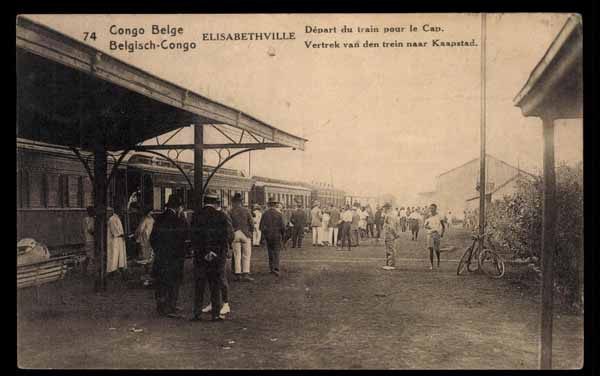 BELGIAN CONGO, Elisabethville, Depart du train pour le Cap