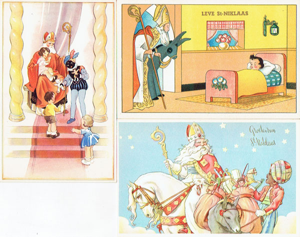 Lot of 7 postcards SINTERKLAAS, Saint St. Nicholas, Nicolo
