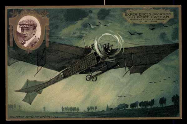 LEFEVRE UTILE, Aviateur Hubert Latham, advertising aviation